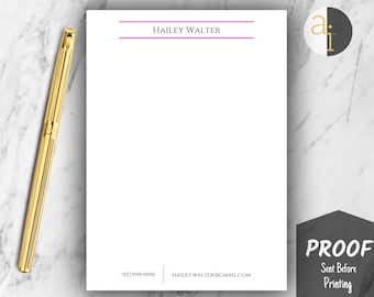 Personalized Notepad | Custom Name Notepad for Work, School & Gifts
