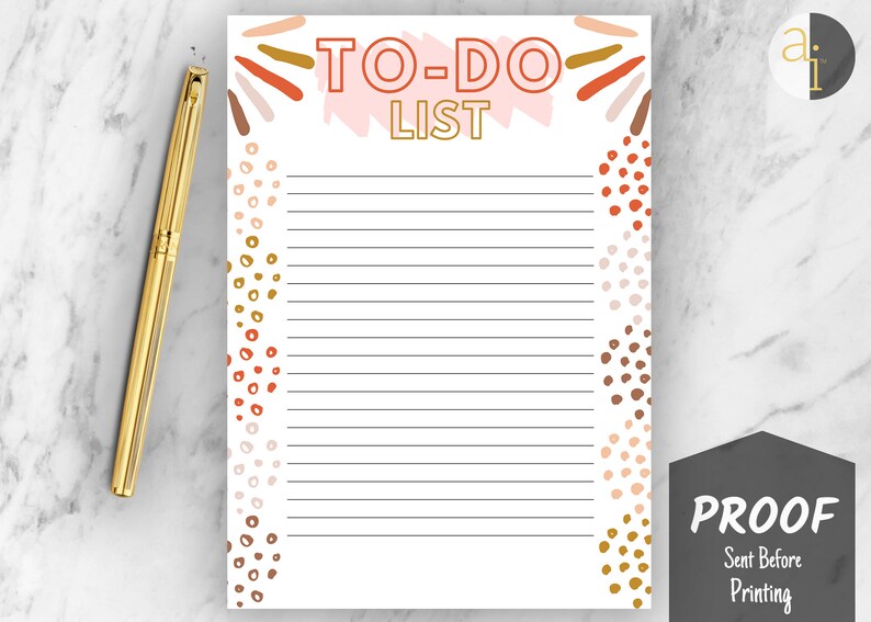 Personalized to Do Notepad Custom to Do Notepad Etsy