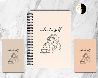 Minimalist Wire Notebook | Personalized Journal | Custom Wire Notebook l Custom Journal | Personalized Gifts | Personalized Notebook