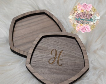 5 Year Anniversary Wood Ring Dish - Personalized Engraved Jewelry Dish - Wedding Ring Dish - Ring Holder - Wedding Gift - Bridesmaid Gift