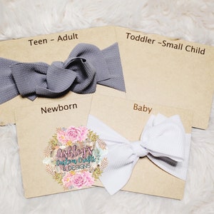 Template Headwrap Bow Board  - Board Sizing Template for - Headwrap Boards - Head Wrap - Size Guide - Newbown Top Knot - Bows Makers - Tools