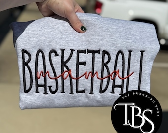 Sports Mama Embroidered Sweatshirt - Embroidery - Spirit Wear - Team Gear - Baseball - Basketball - FREE SHIPPING