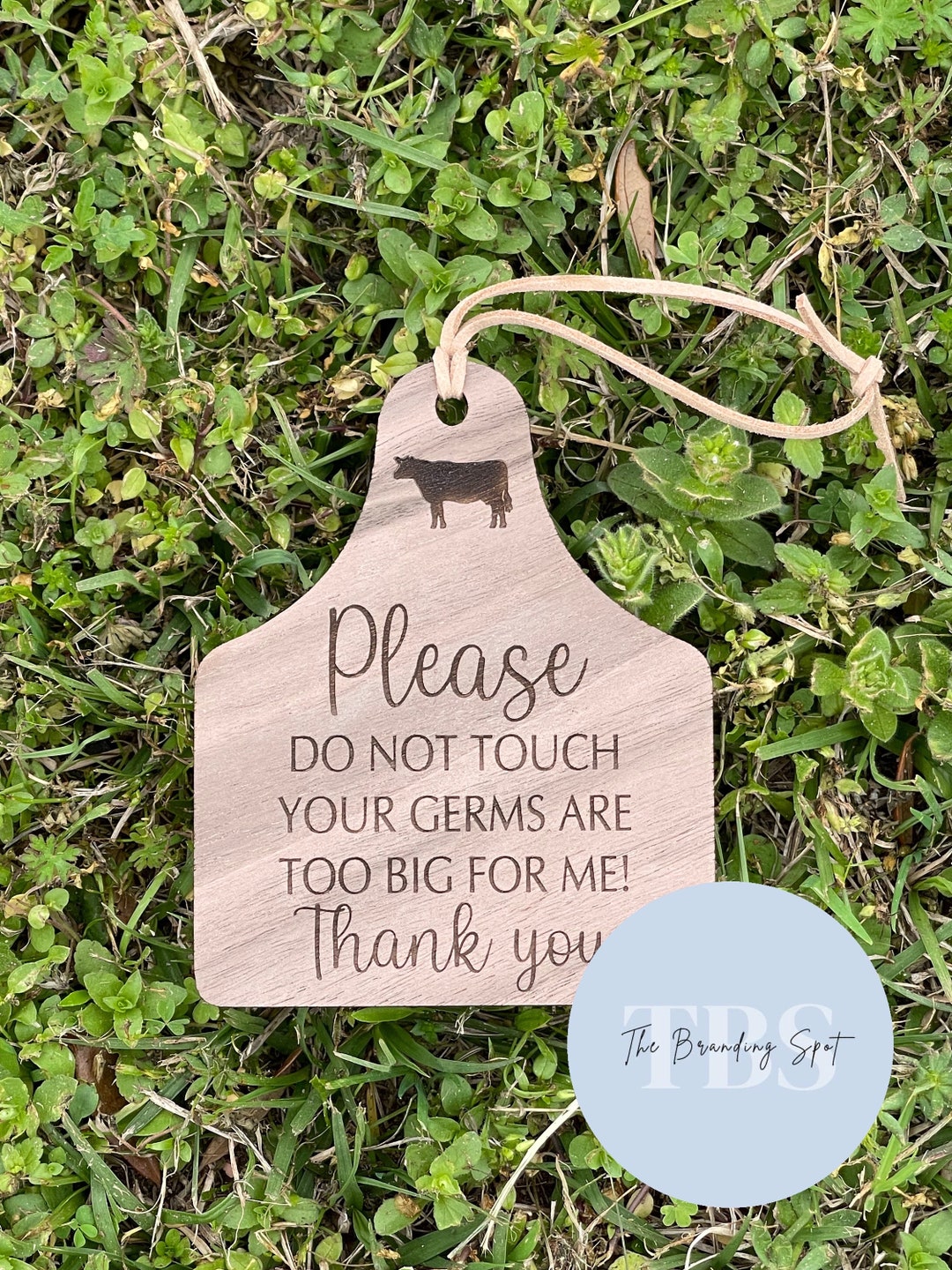 Engraved Cow Tag Don’t Touch Car Seat Sign- Please Don’t Touch Baby ...