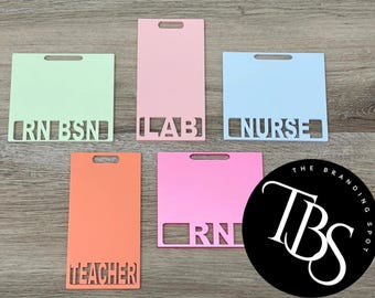 Nurse Badge Buddy Custom For ID - RN Badge Buddy - Badge Holder - Healthcare Worker - Teacher ID - Medical Badge - Xray Badge - Badge Reel
