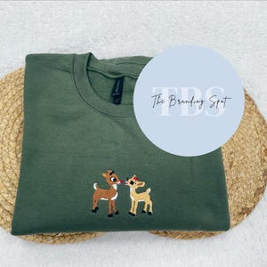 Rudolph Reindeer Gildan Sweatshirt/Comfort Color T-Shirt - Christmas Sweater - Gifts - Jacket - Christmas Classics- Christmas Movies