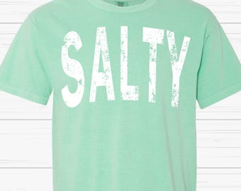 Salty Beach Shirt PNG Image: Distressed Design (Digital Download