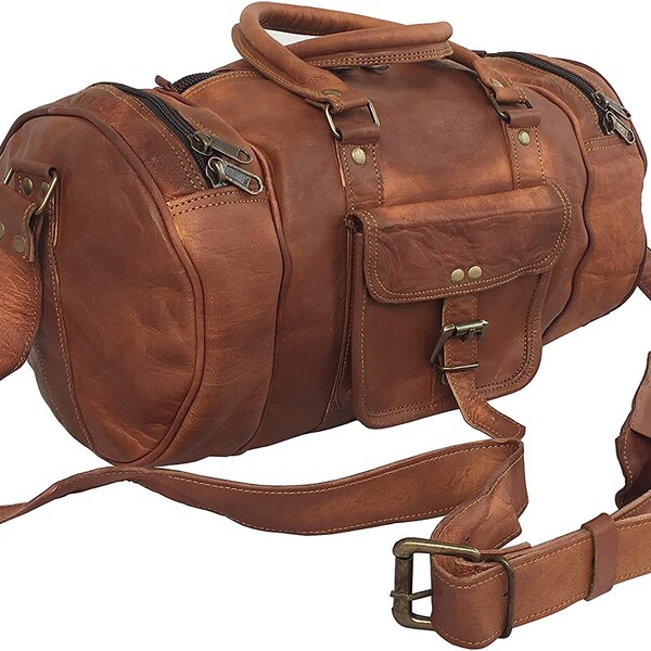 Leather Gym Bag Etsy