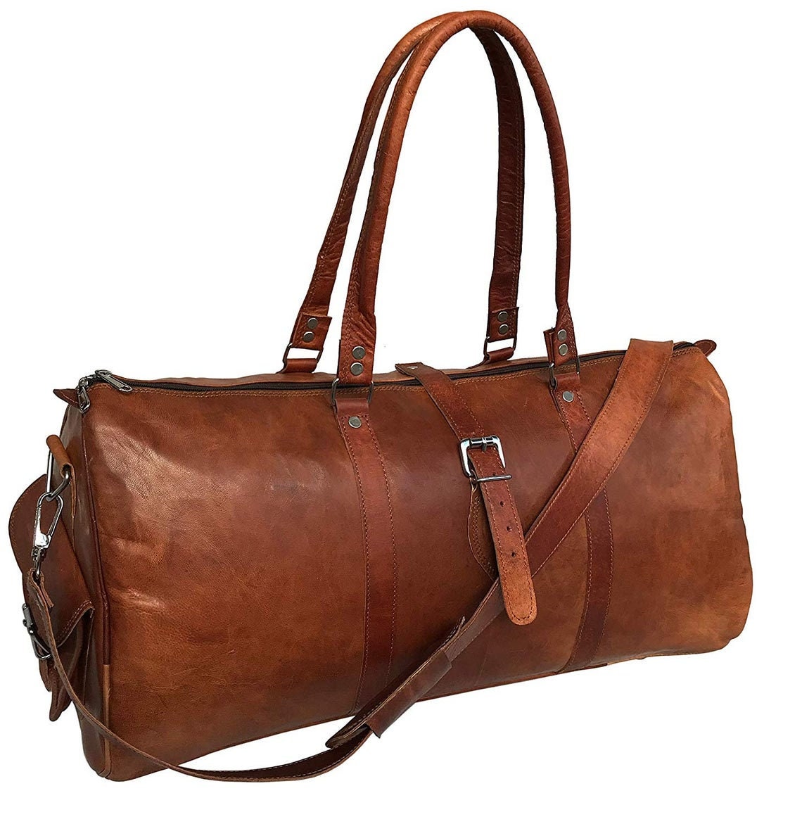 Travel Leather Duffel Bag Weekender Bag Handmade Duffel Bag Etsy