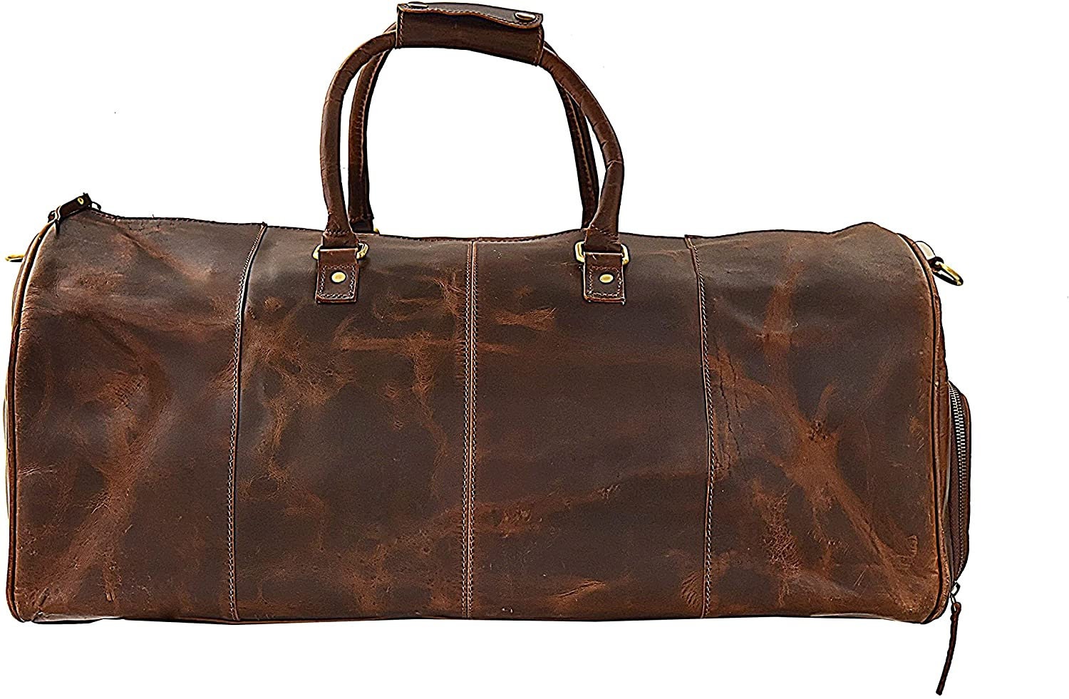 24 Inch Genuine Leather Duffel Travel Overnight Weekend - Etsy