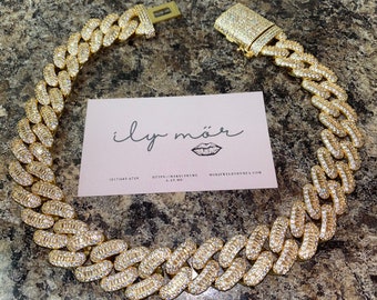 blue diamond choker