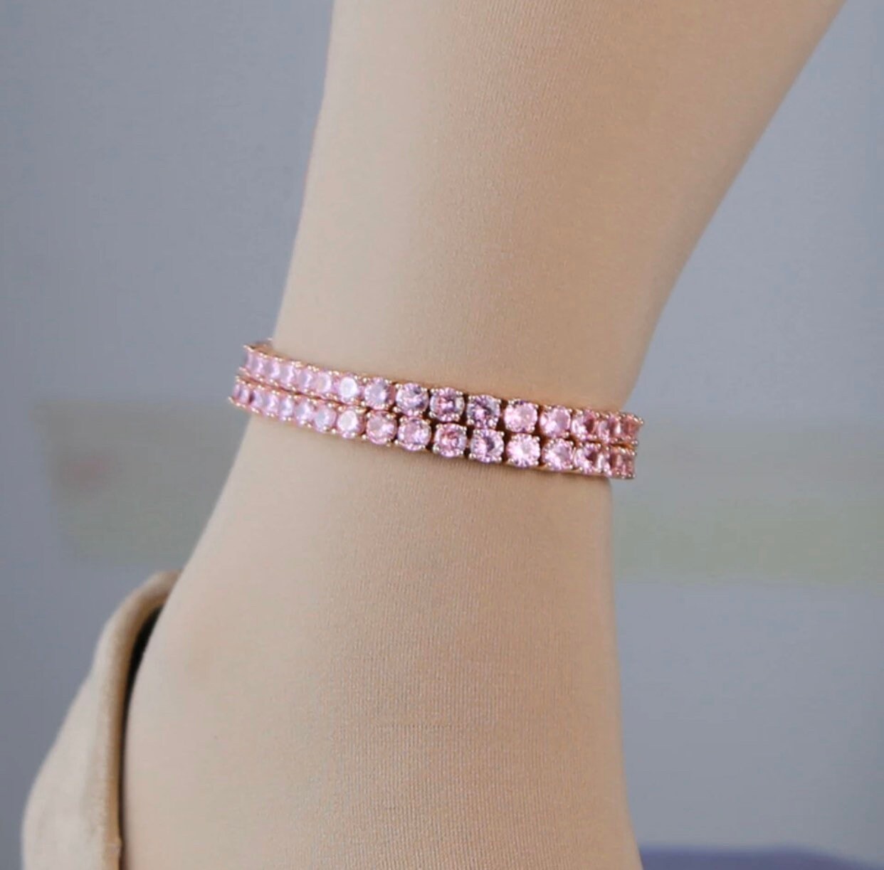 Diamond Anklet Bling Anklet Tennis Anklet Ankle Bracelet Etsy