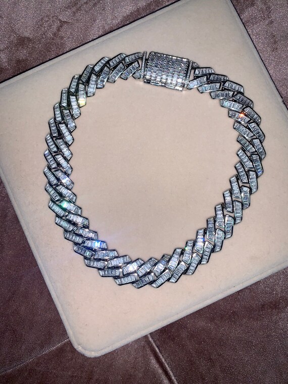 Thick Cuban Diamond Cuban Choker 