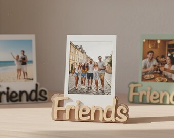 Soporte para fotos Polaroid de Friends (archivo STL) | Portafotos impreso en 3D | Marco de fotos instantáneo | Decoración DIY para regalos | No requiere AMS | Fácil montaje