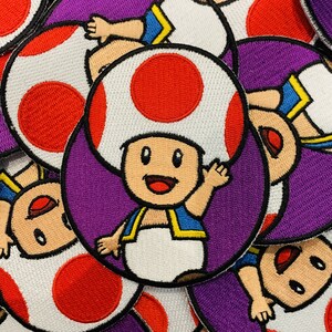 Custom Patches Retro Patches Wario Face Emblem Super Mario Embroidered Custom Iron-On or Sew-On Patch Limited Edition Patches