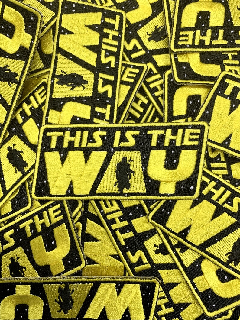 Death Star Custom Patches This is The Way Star Wars Embroidered Custom Iron-On or Sew-On Patch Star Wars Vader Limited Edition Patches