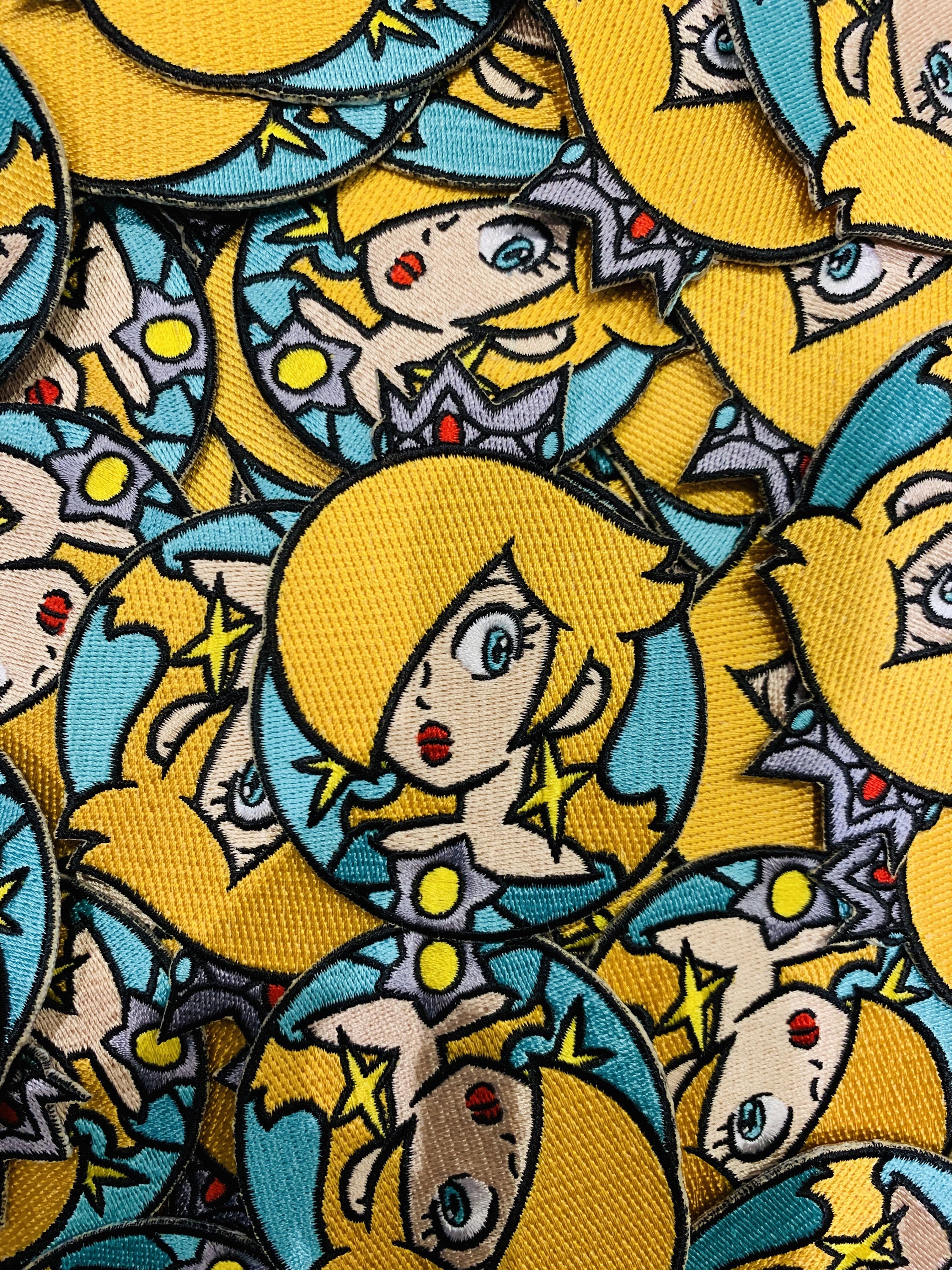 Custom Patches Retro Patches Wario Face Emblem Super Mario Embroidered Custom Iron-On or Sew-On Patch Limited Edition Patches