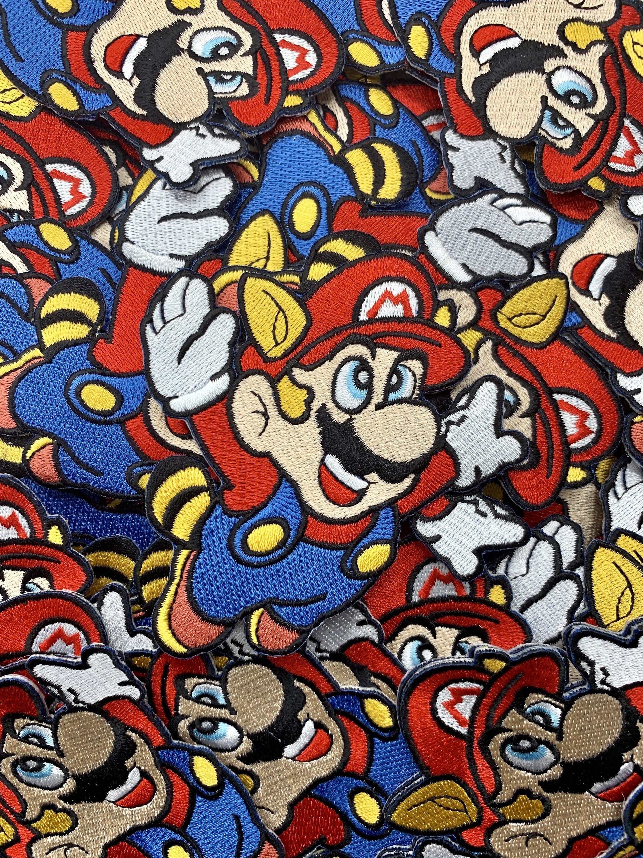 Super Mario Brothers Embroidered Iron On Patches 