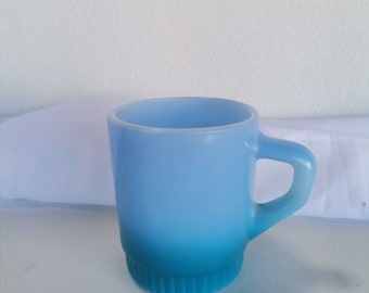 Anchor Hocking Fire King Ombre Azul Taza