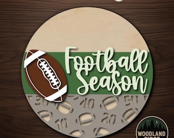 Football Season DIY Door Hanger Kit – Laser Cut Wood Craft