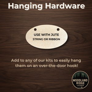 Door Hanger Hardware Kit: Birch Plywood Hanging Backer