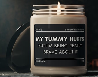 My Tummy Hurts Candle | Funny Candle, My Tummy Hurts, Custom Candle, Personalized Candle