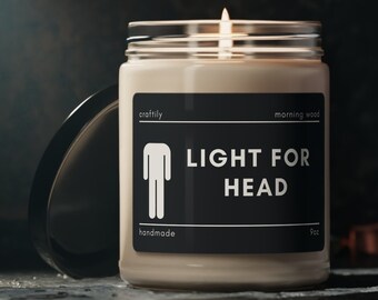 Light For Head Candle | Funny Candle, Gift for Boyfriend, Gift for Girlfriend, Valentines Day Gift, Custom Candle