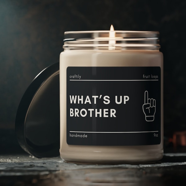 Whats Up Brother Candle | Sketch, Meme Candle, Funny Candle, Gifts for Boyfriend, Gift for Him, Meme Gifts