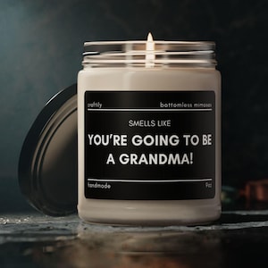 Going to be a Grandma Candle | Pregnancy, Announcement, Grandparents, New Grandma Gift, Pregnancy Reveal