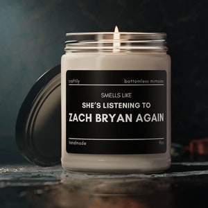 Riecht wie sie Kerze hört | Benutzerdefinierte Kerze, Geschenk für sie, Best Friend Geschenke, personalisierte Kerze, Bestie Geschenke