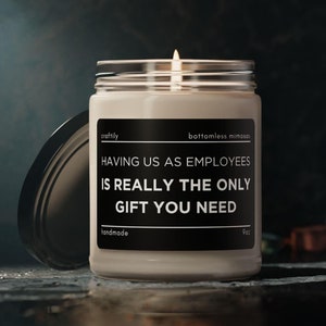 Having Us as Employees | Funny Gift for Boss, Gift from Employee for Boss, Office Party Gift, Gag Gift, Boss Gift