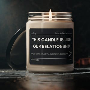 Onze relatiekaars | Grappige kaars, vergeet me niet, cadeau beste vriend, grappig cadeau, cadeau beste vriend, cadeau voor haar