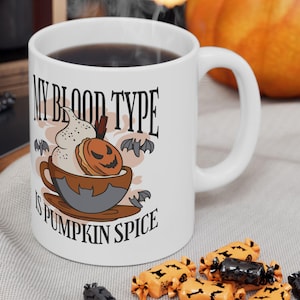Pumpkin Spice Coffee Mug | Halloween Mug, Halloween Decor, Halloween Gift, Custom Mug, Pumpkin, Funny Mug, Personalized
