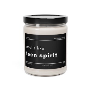 Teen Spirit Candle Smells Like Candle, Music Candle, Teen Room Decor, Fun Candle image 4