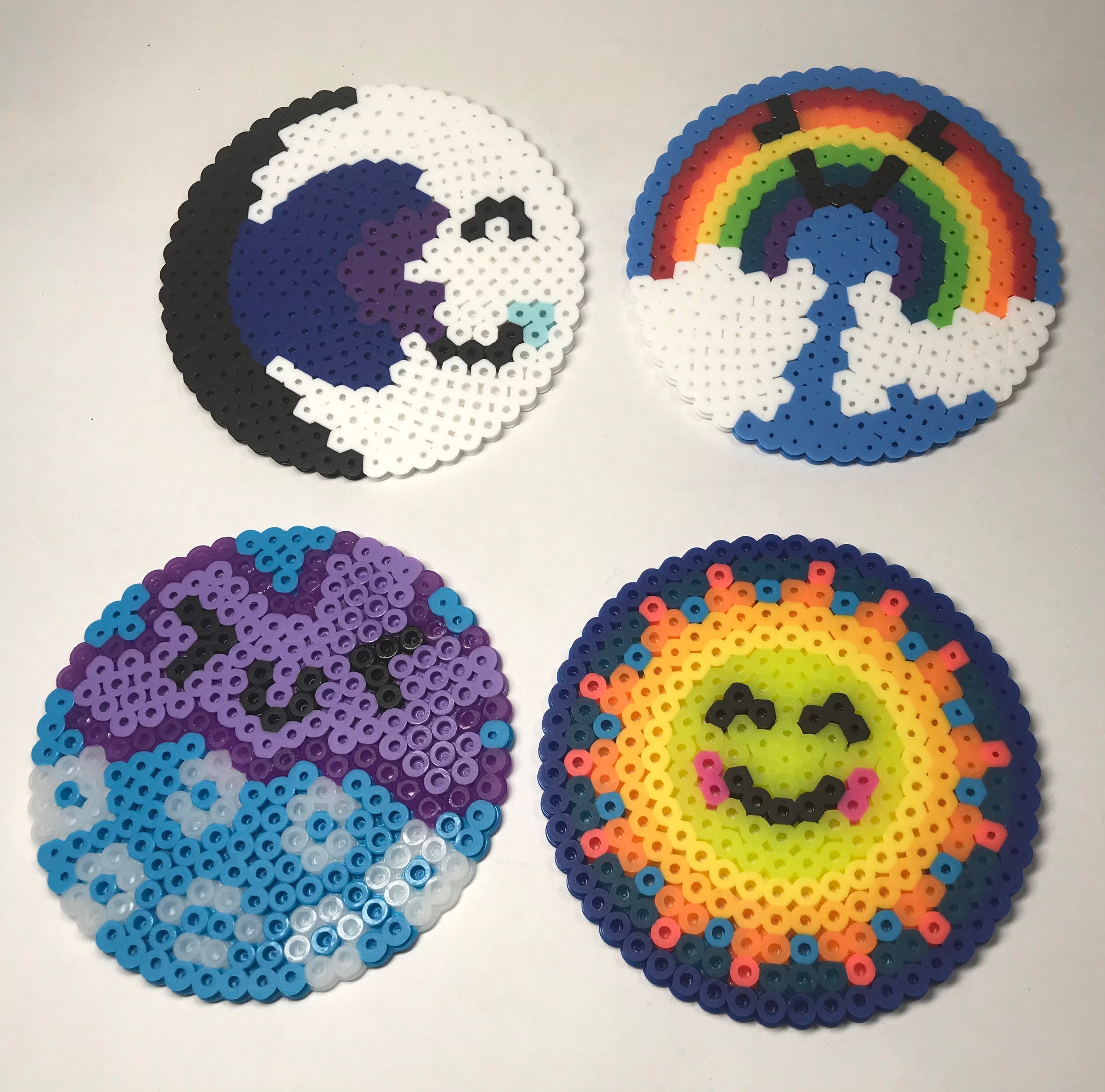 Perler Bead Coasters Etsy