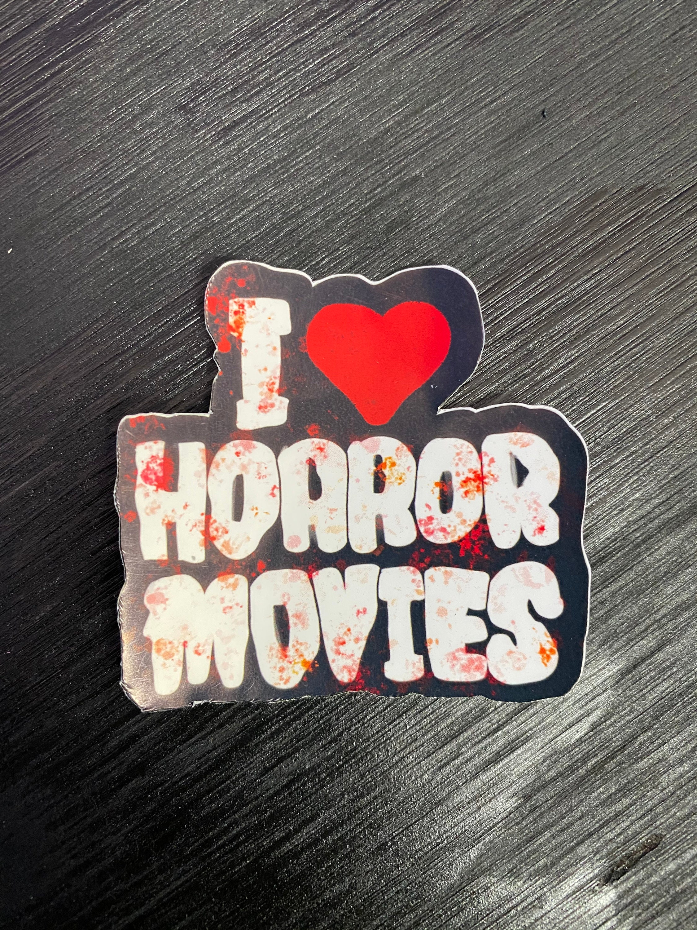 I Love Horror Movies Sticker | Etsy