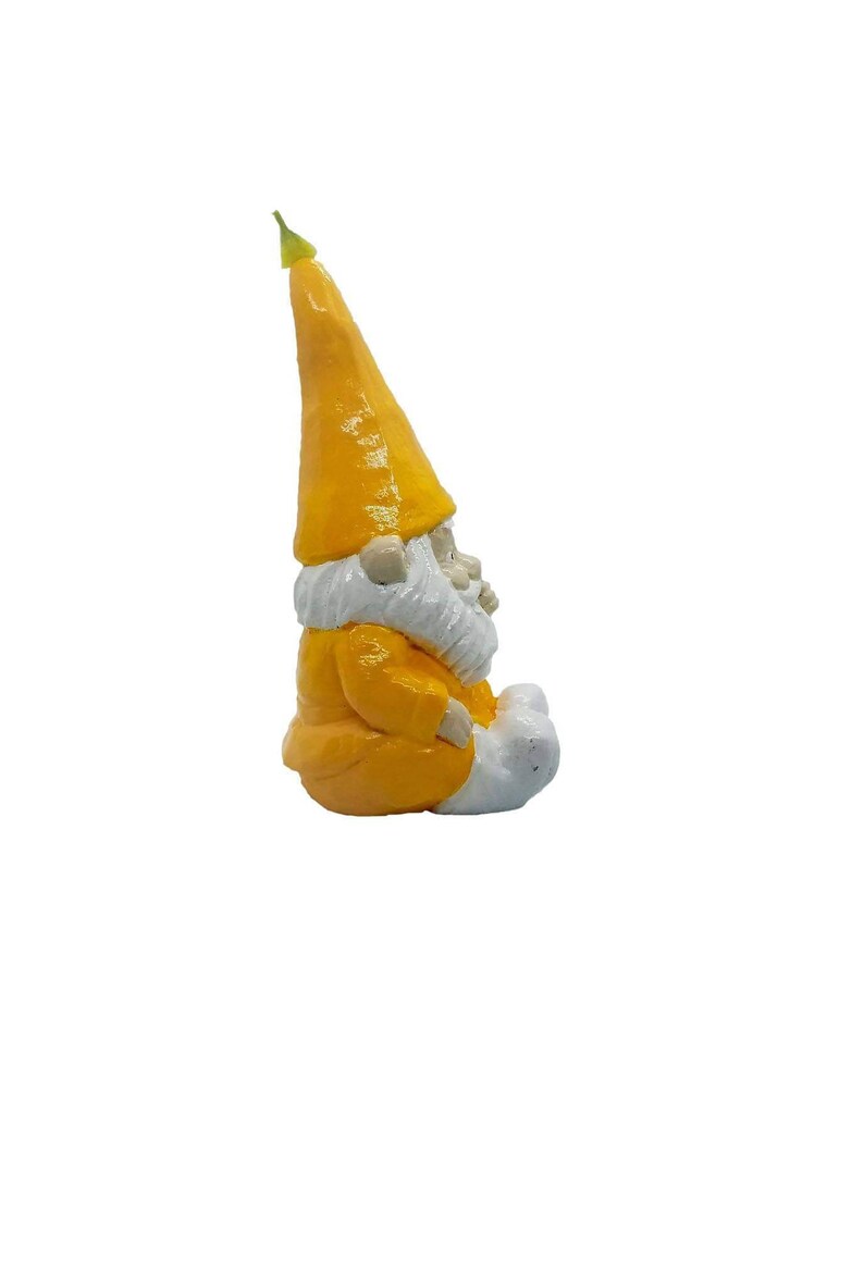 gift idea gnome decor gnome figurine gnome statue lemon decor lemon gnome Cement gnome garden gnome kitchen decor garden bed decor