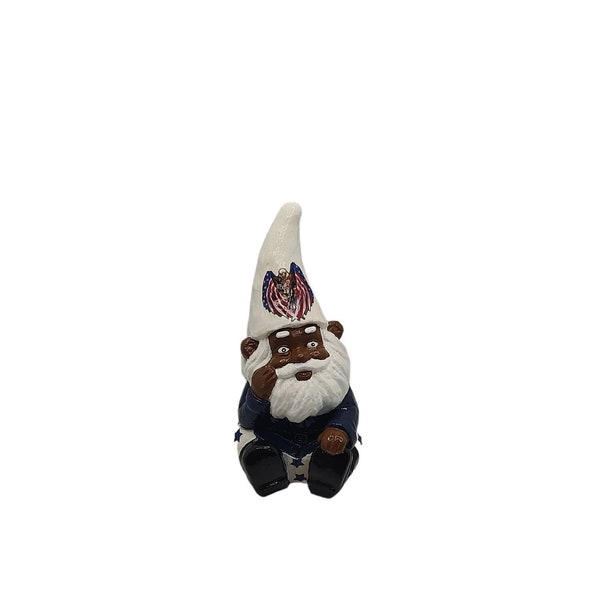 African American gnome, 4th of July decor, 4th of July gnome, gnome figurine, gnome decor, gnome statue, independence Day decor