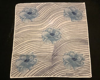 Vintage HANAE MORI handkerchief - Designer collectible hanky