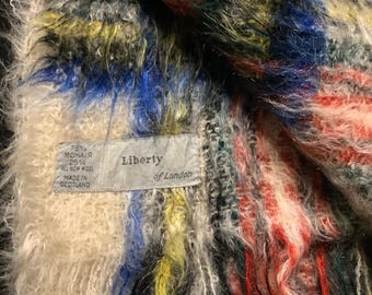 Bufanda larga de lana y mocasín vintage de Liberty of London, fabricada en Escocia