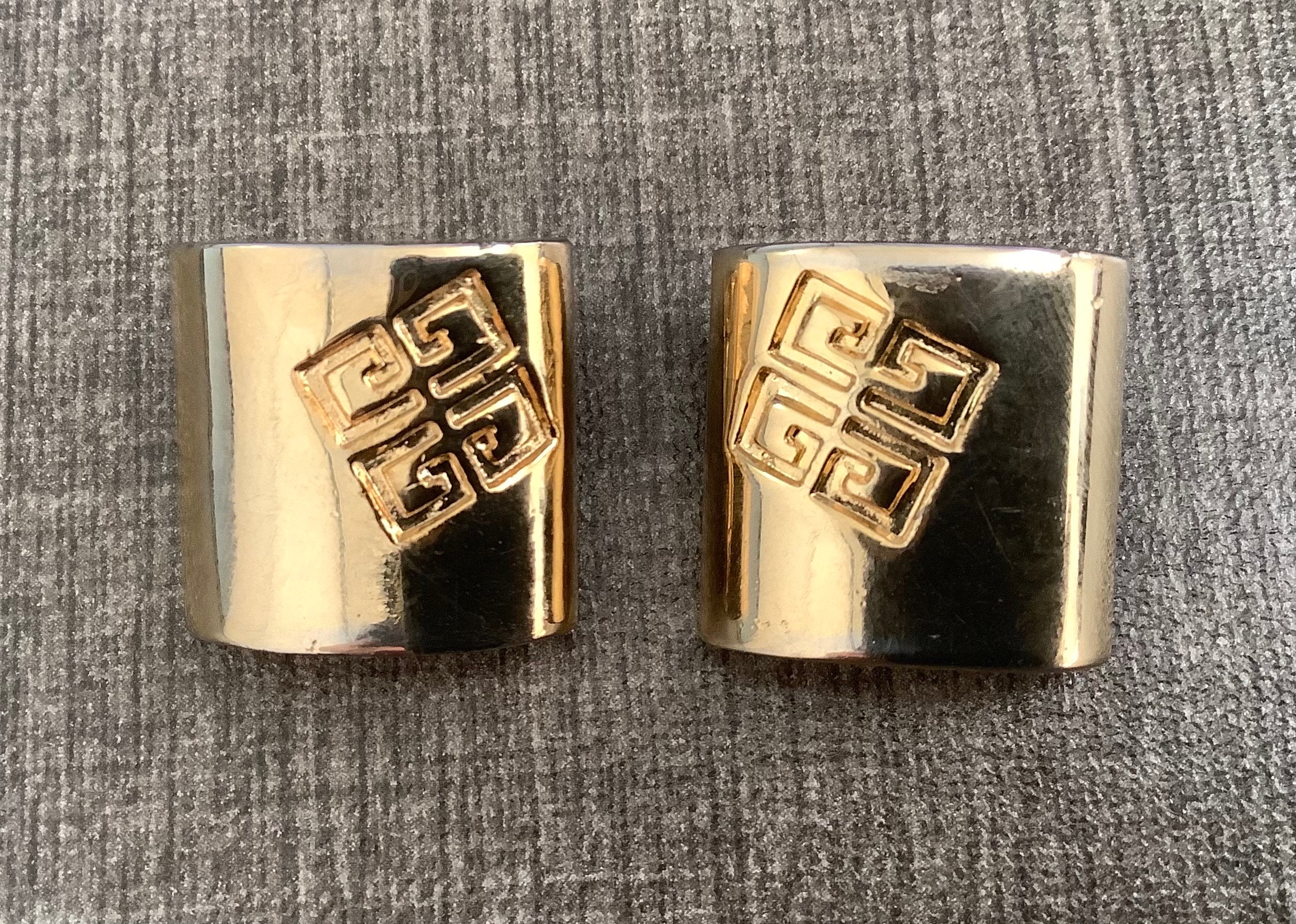 Vintage GIVENCHY Gold-Plated Clip-On Earrings