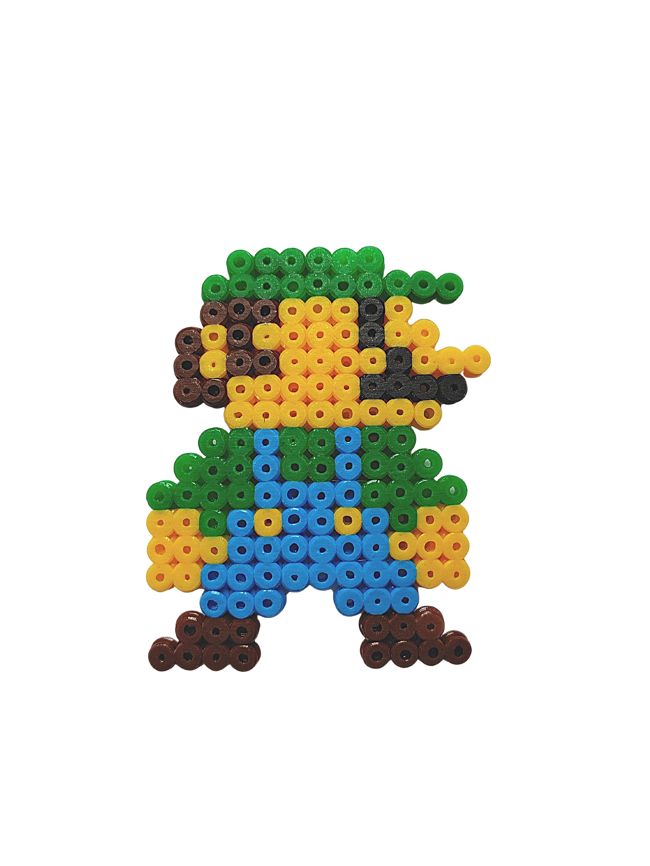 Super Mario Bros Luigi Perler Beads Fan Art Hama Beads Fuse Etsy