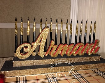 USA Made! Sweet 16 Candelabra Free Shipping! Quince Candles, Mitzvah Candle Holder Ceremony