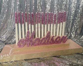 Sweet 16 Candelabra, Quinceanera & Mitzvah Candle Lighting Centerpiece USA Made - Free Shipping!