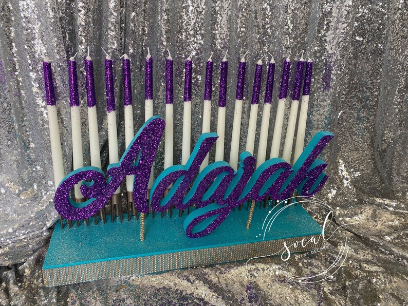 Sweet 16 Candelabra Quinceanera & Mitzvah Candle Lighting Etsy