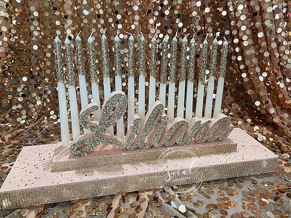 Sale + Free Ship! Sweet 16 Candelabra, Quinceanera & Mitzvah Candle Lighting Centerpiece