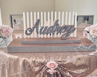 Sweet 16 Candelabra, Quinceanera & Mitzvah Candle Lighting Centerpiece