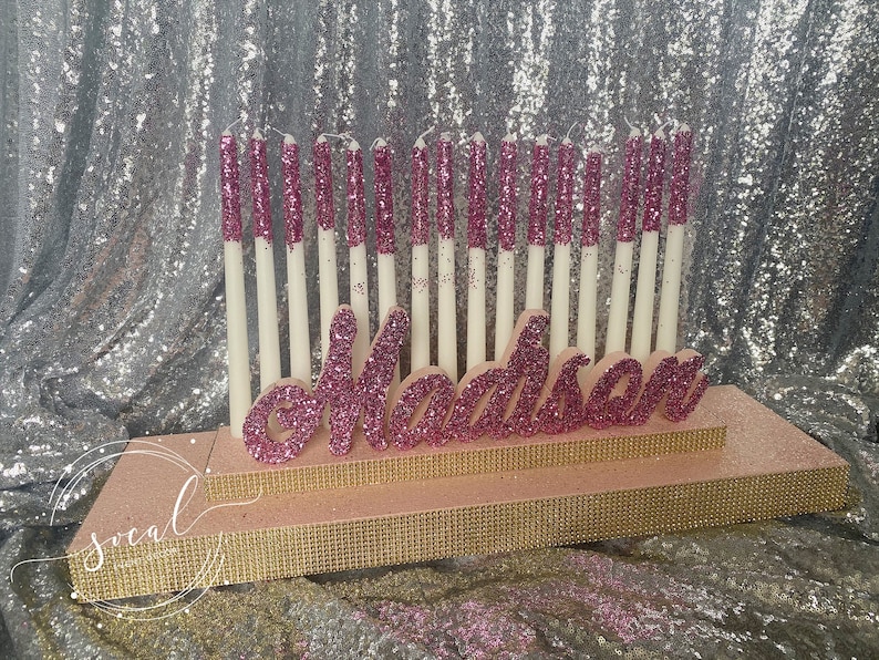 Sweet 16 Candelabra Quinceanera & Mitzvah Candle Lighting Etsy