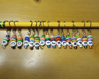 Crochet Hook Size Reminder | Removable Stitch Markers | Letter Hook Size | Metric Hook Size