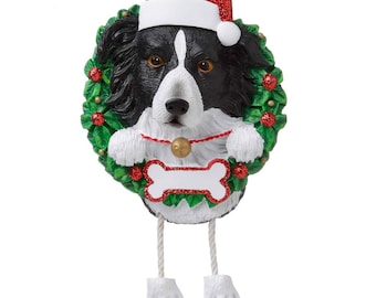 Personalized Border Collie (Pure Breed) Christmas Decorations Ornaments - Pet Ornament with Custom Name, Dog Present, Christmas Gifts