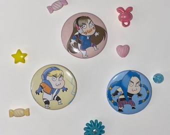 Gremlin Buttons - D. Va, Wattson, Jinx